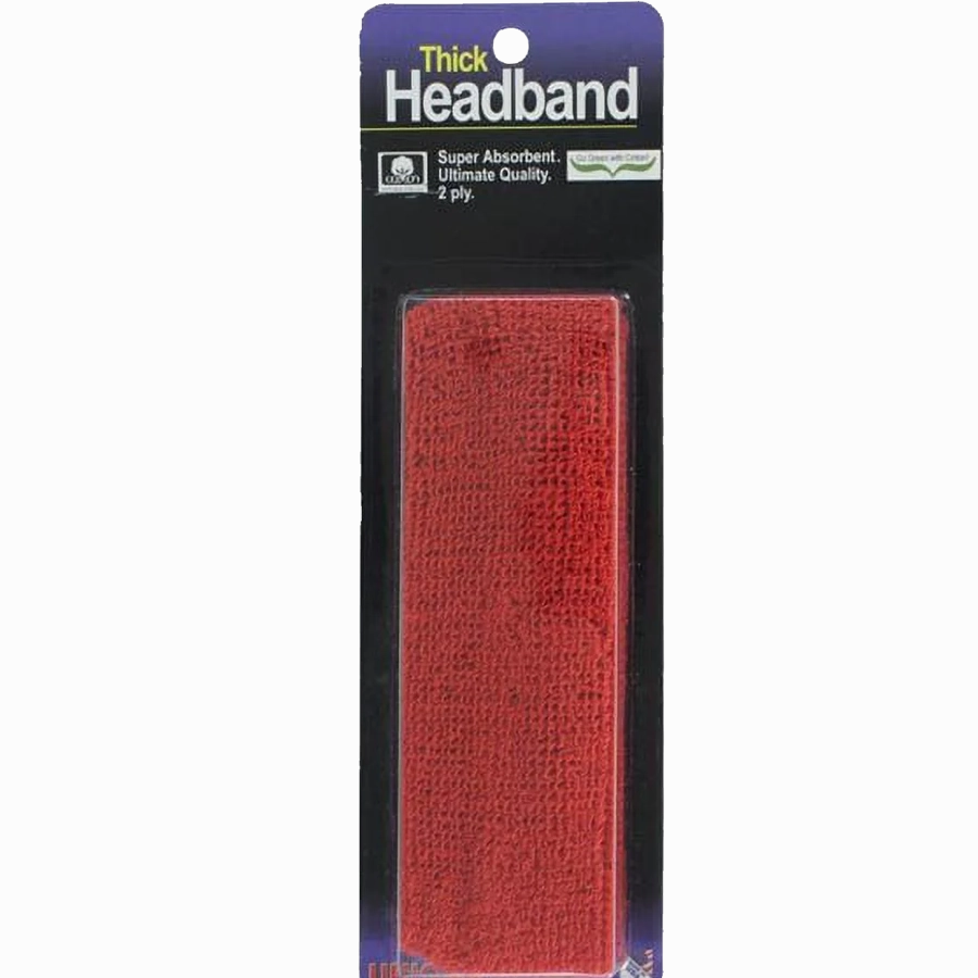 Thick 2-Ply Headband - Red