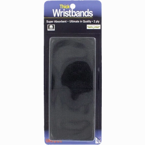 Thick 2-Ply Wristband - Black