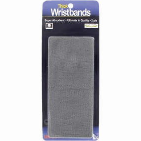 Thick 2-Ply Wristband - Gray
