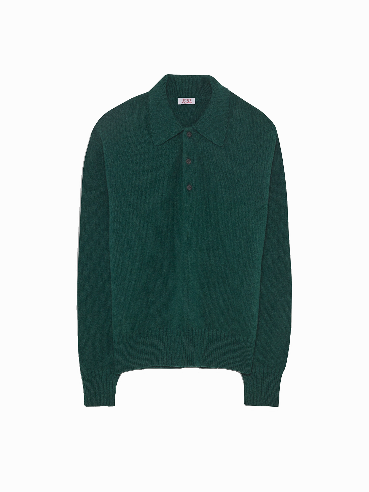 Tricot x Sabah Cashmere Polo - Vert