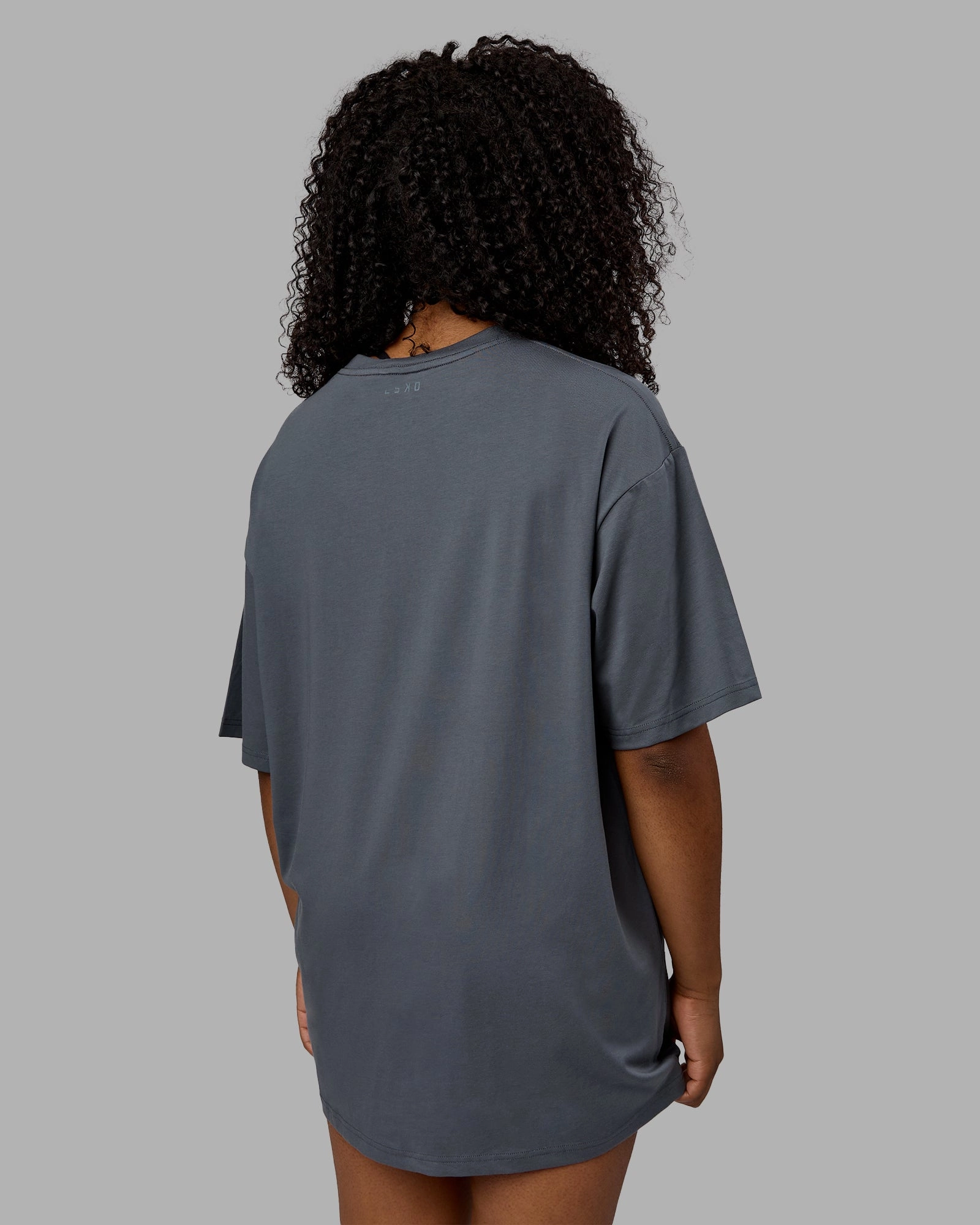 Unisex Motion FLXCotton Tee Oversize - Turbulence-Metallic Silver