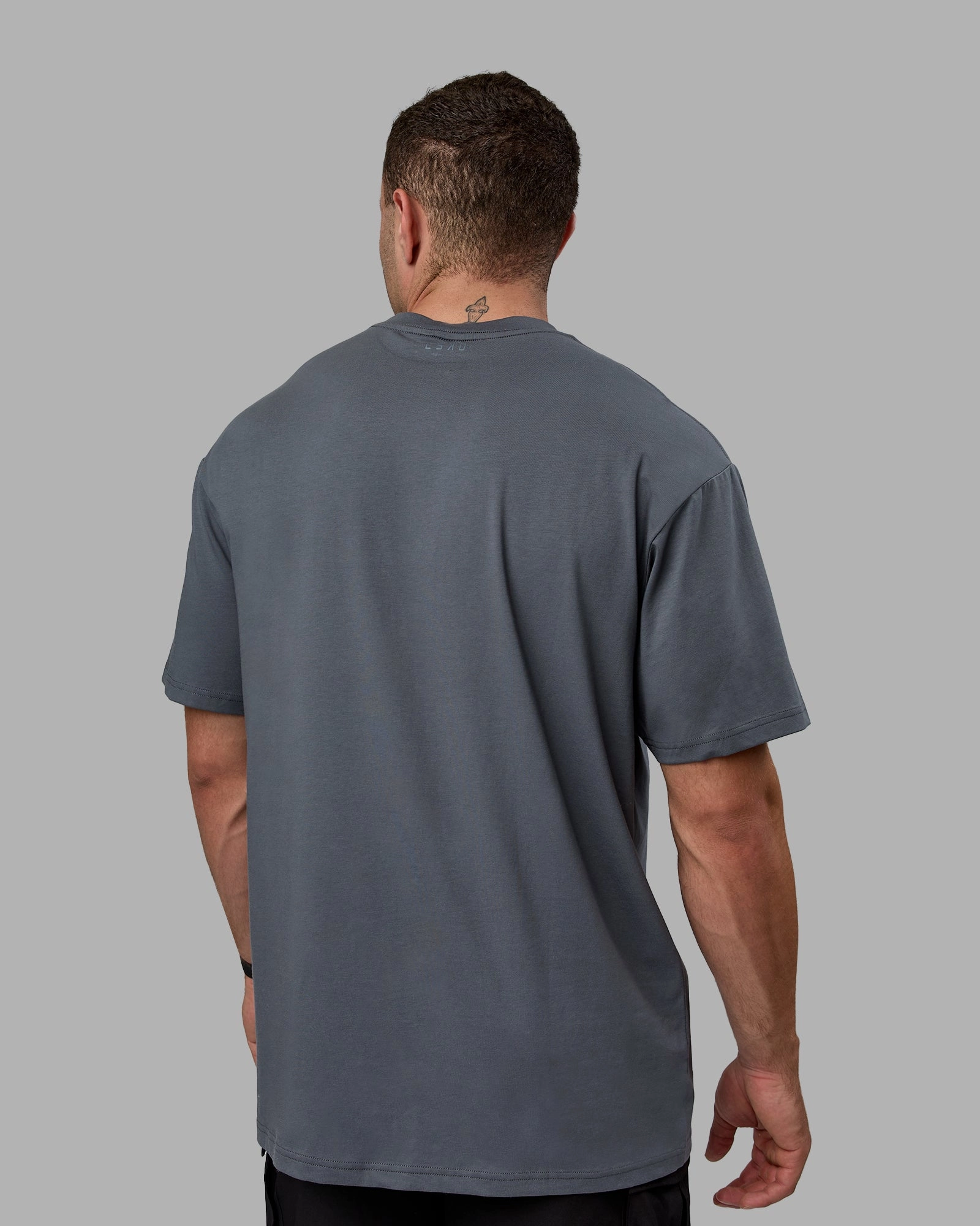 Unisex Motion FLXCotton Tee Oversize - Turbulence-Metallic Silver