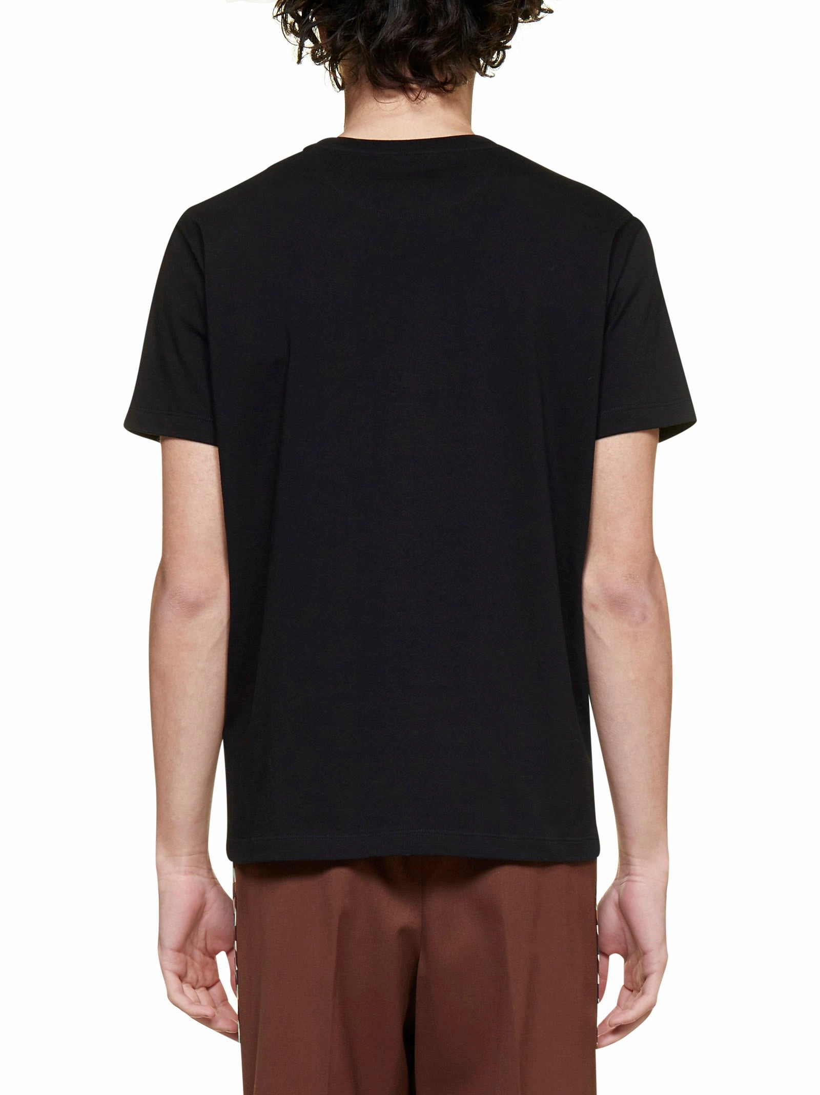 Valentino Logo Embossed Crewneck T-Shirt