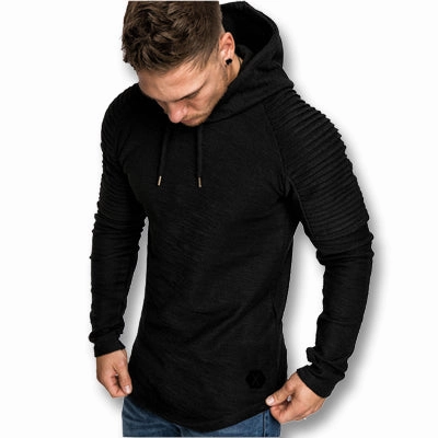 West Louis™ Autumn Hooded Gym T Shirts