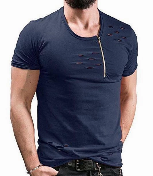 West Louis™ Summer Ripped Hole T-shirts