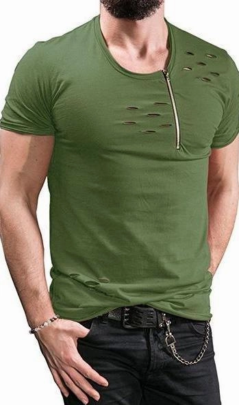 West Louis™ Summer Ripped Hole T-shirts