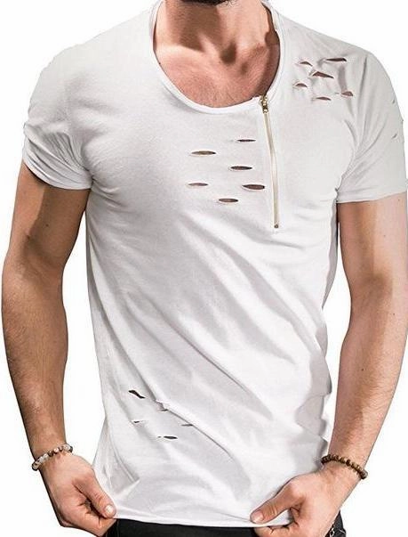 West Louis™ Summer Ripped Hole T-shirts