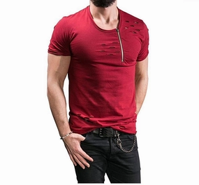 West Louis™ Summer Ripped Hole T-shirts