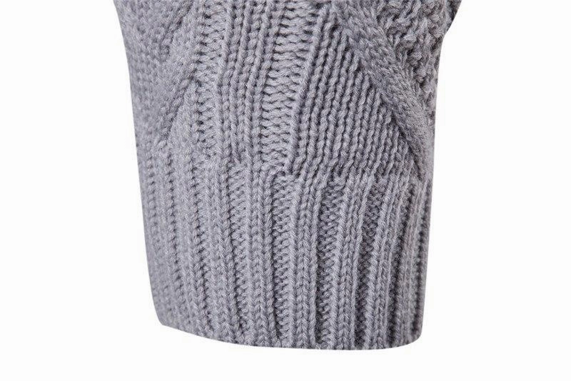 West Louis™ Turndown Collar Slim Sweater