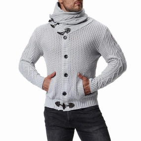 West Louis™ Turndown Collar Slim Sweater
