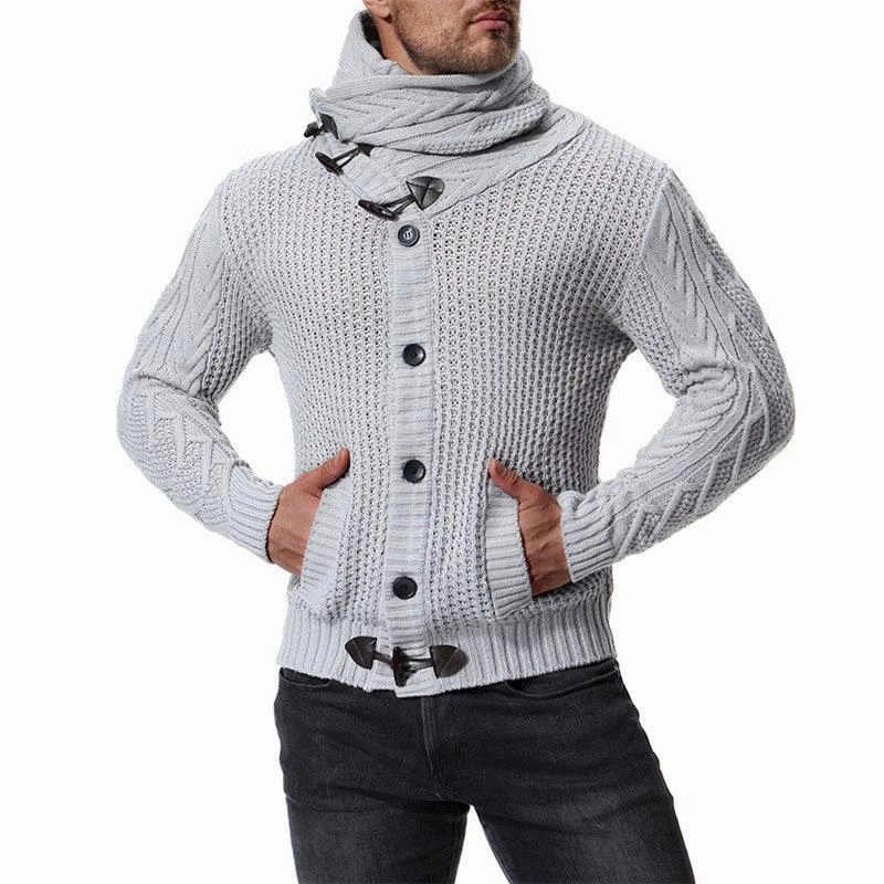 West Louis™ Turndown Collar Slim Sweater