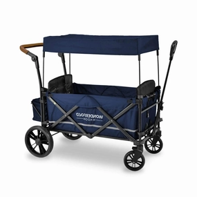 Wonderfold X2 Push & Pull Double Stroller Wagon - Midnight Blue