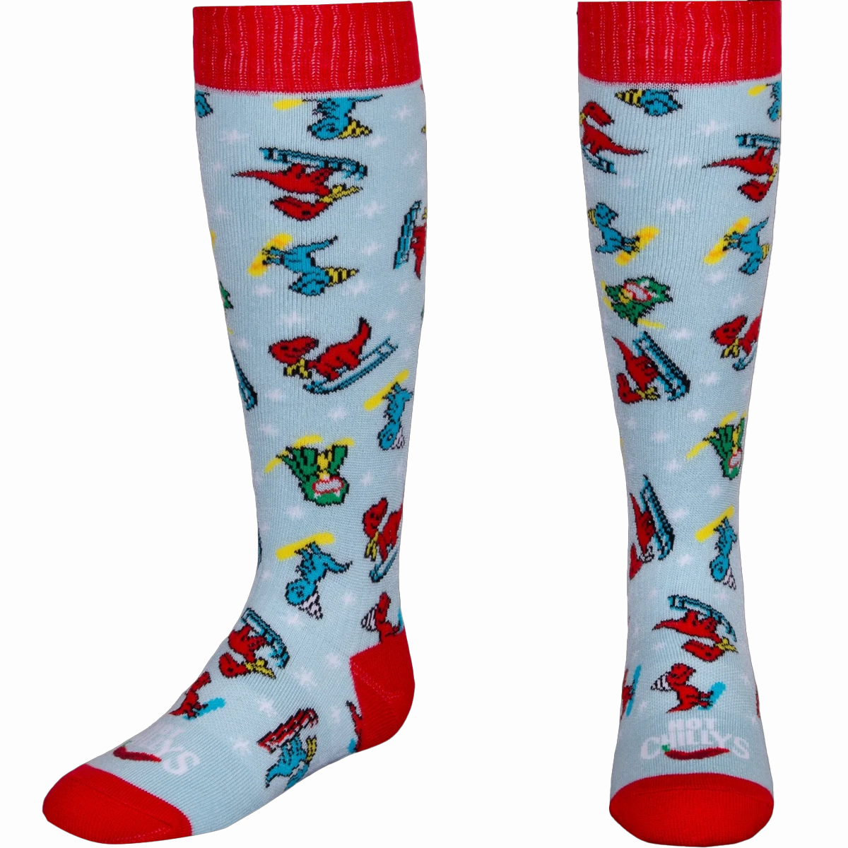 Youth Dinos Mid Volume Sock